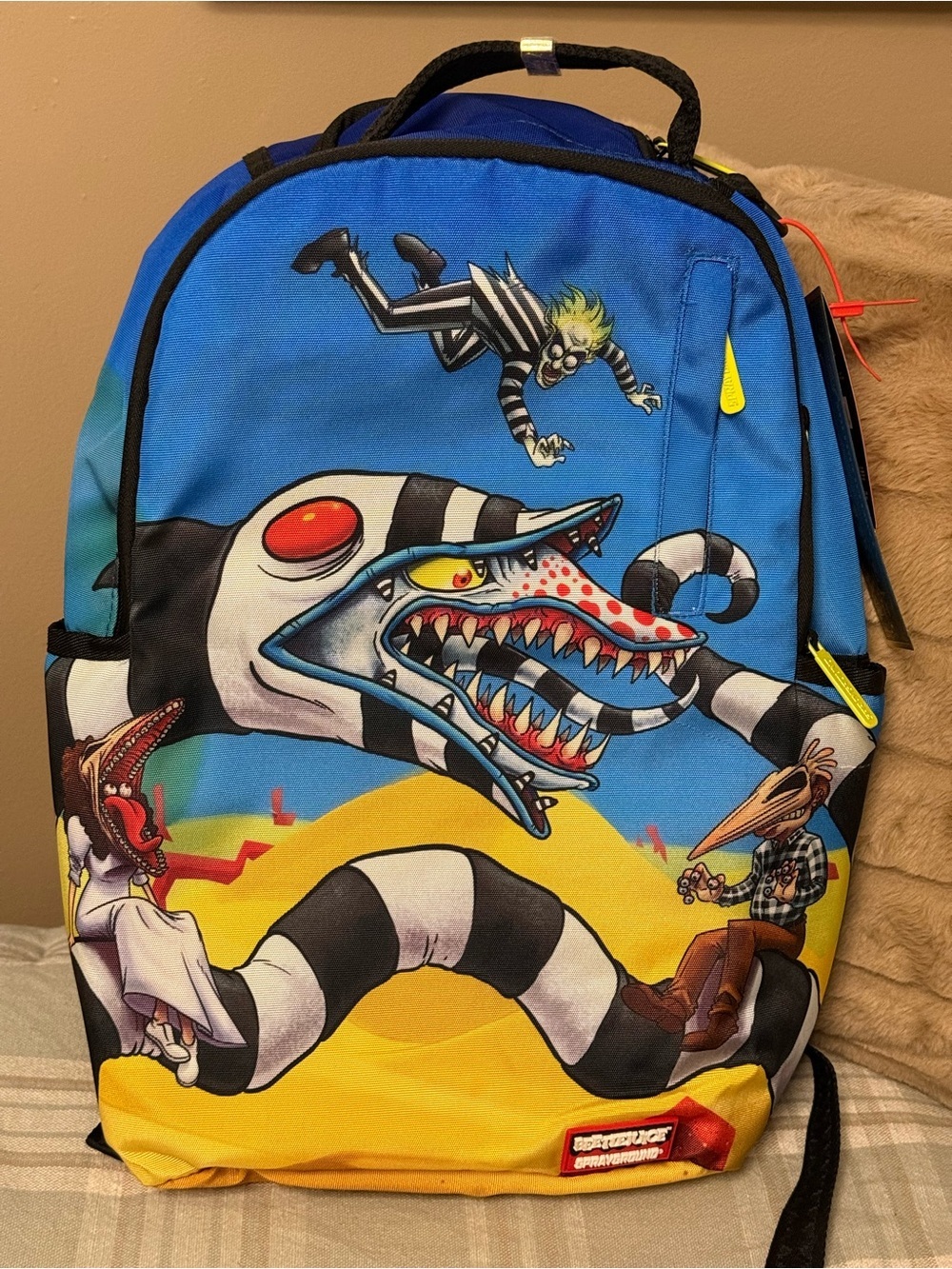 NWT Sprayground x Beetlejuice Strange Sandworm Backpack - Limited Edition - Picture 2 of 9